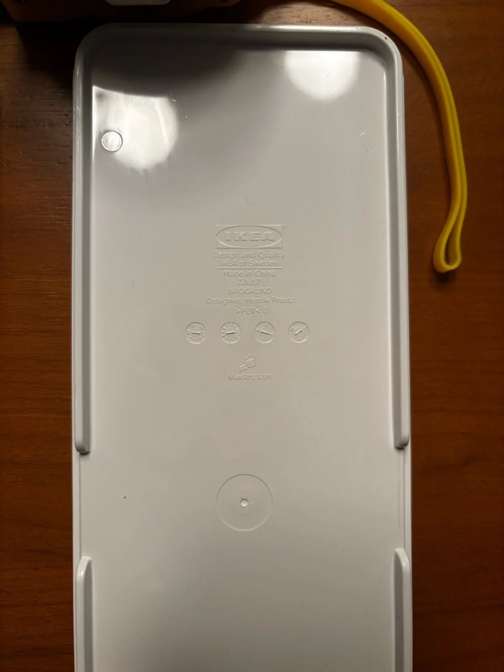 Pair of Long White IKEA Trinket Trays